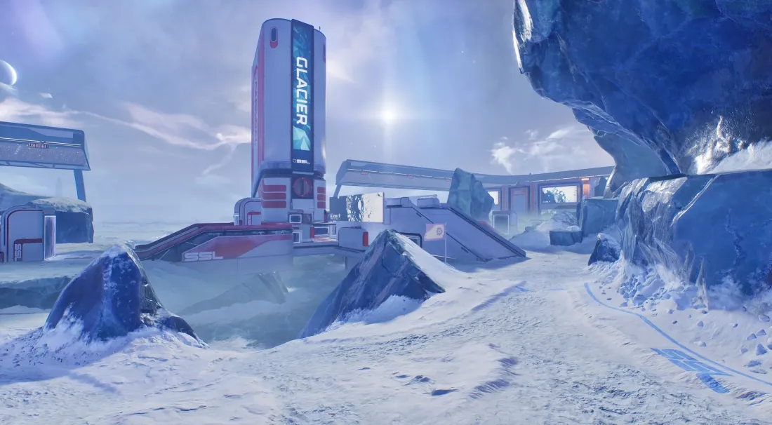 Splitgate 2 · Glacier art d'environnement 4