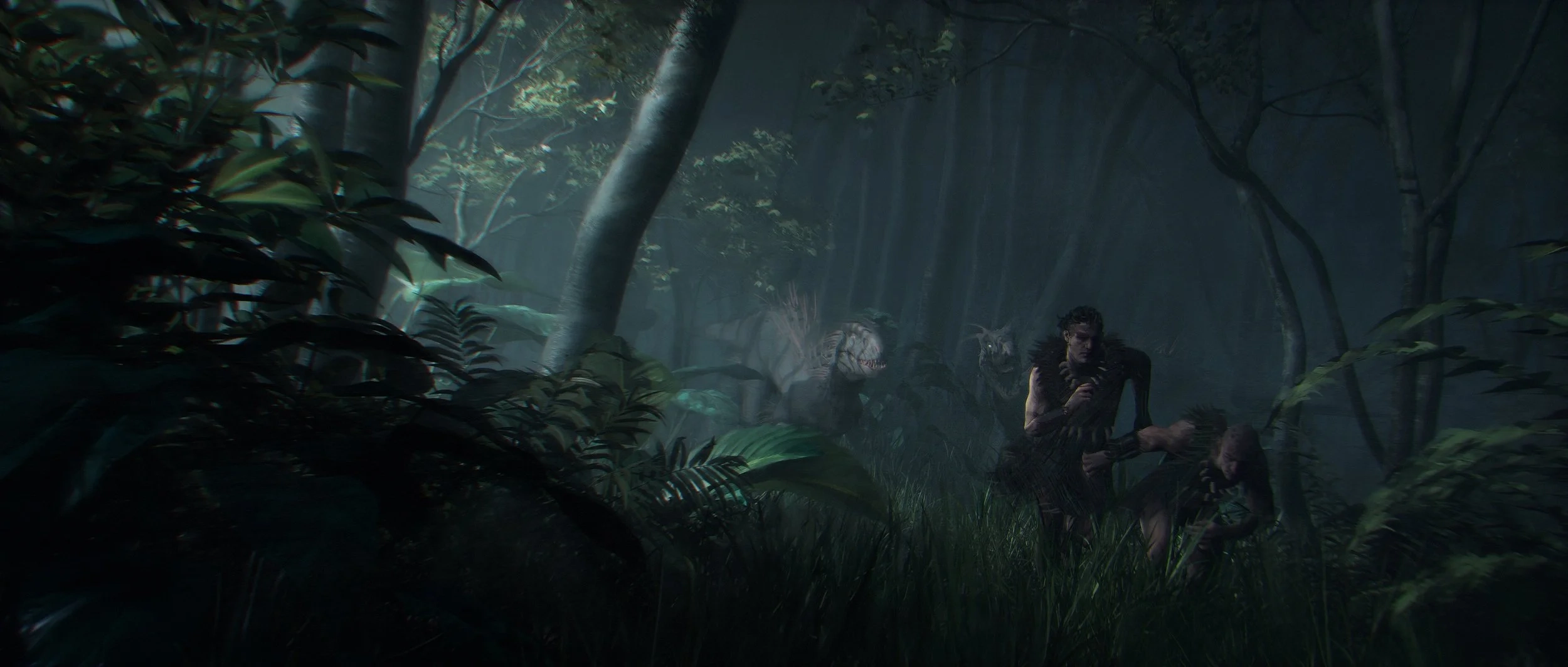 Concept art from Empire: a soldier in a drowned swamp